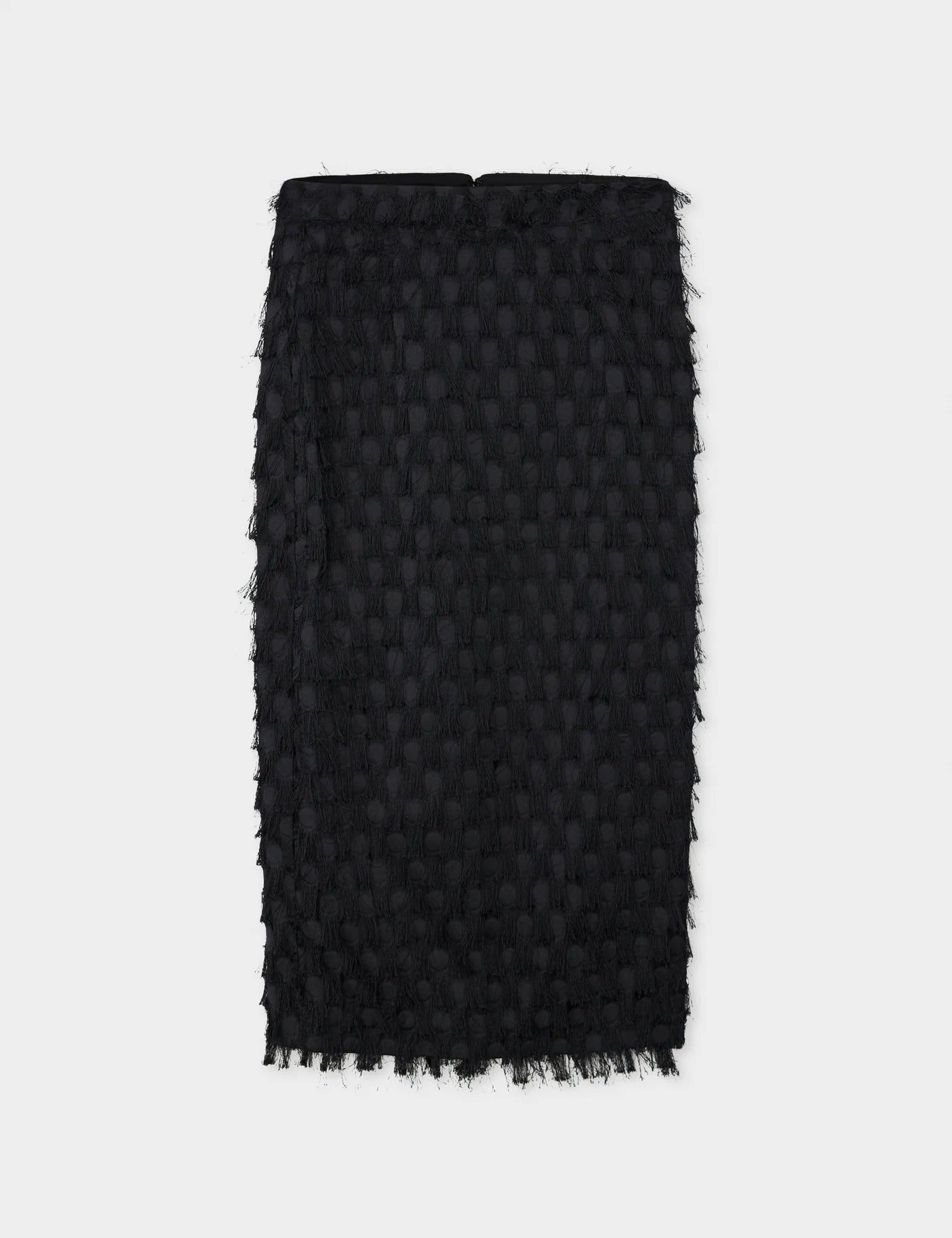Gabrielle Abstract Fringes - BLACK