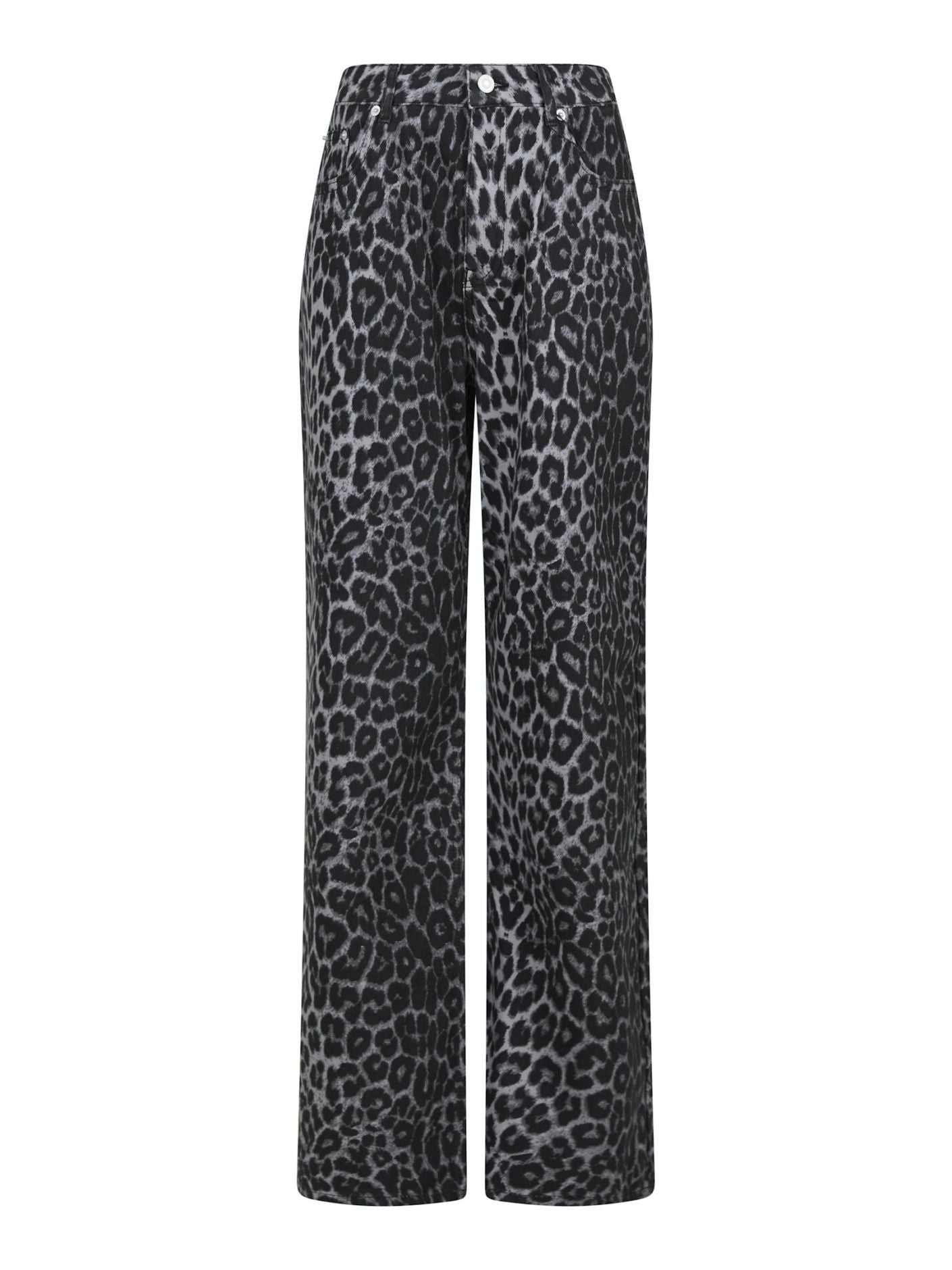 SIMONA LEOPARD PANTS GREY