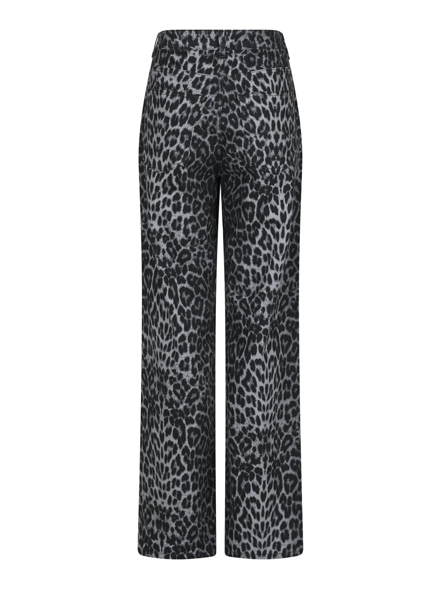 SIMONA LEOPARD PANTS GREY