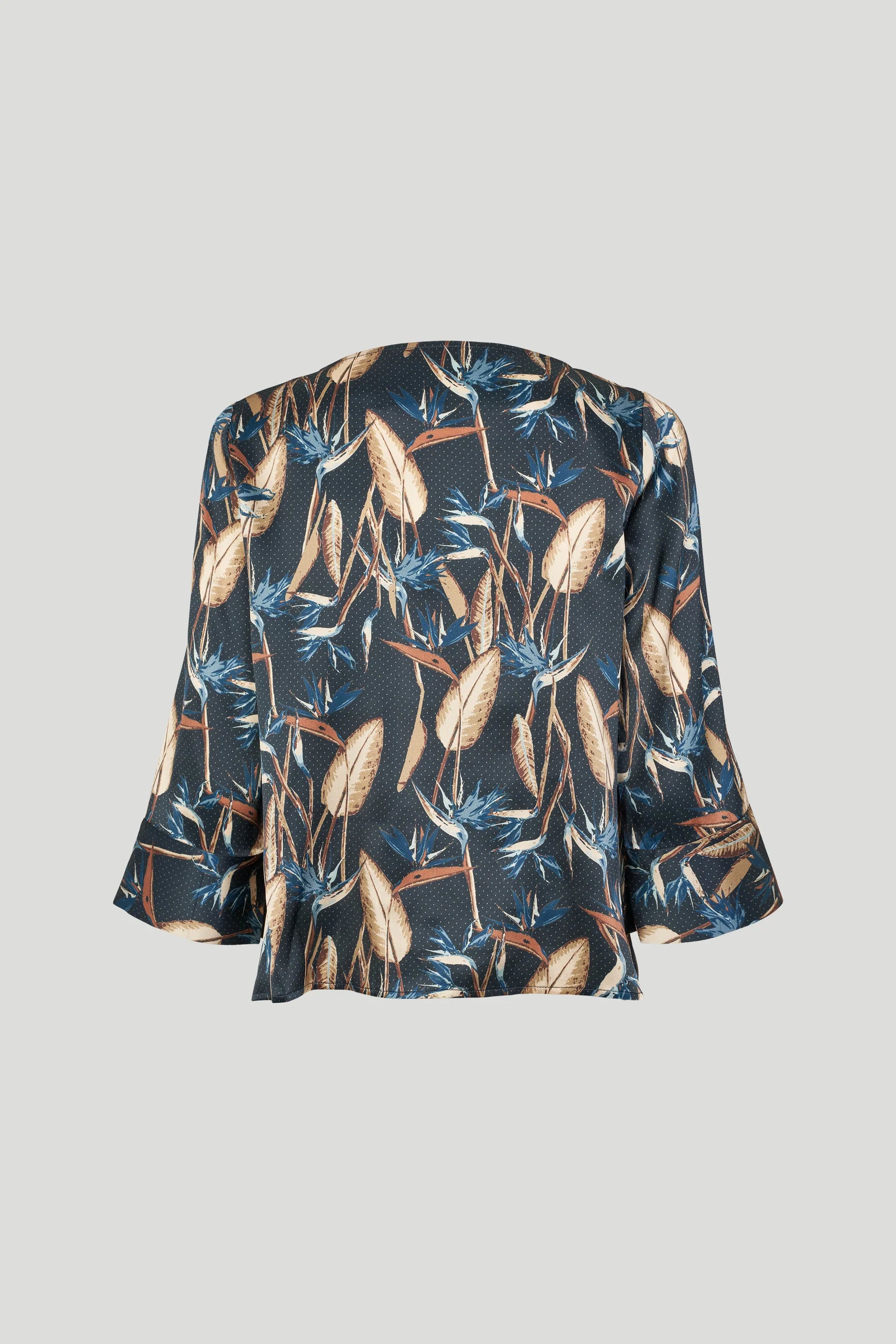 Silky Etta bluse - Blue print