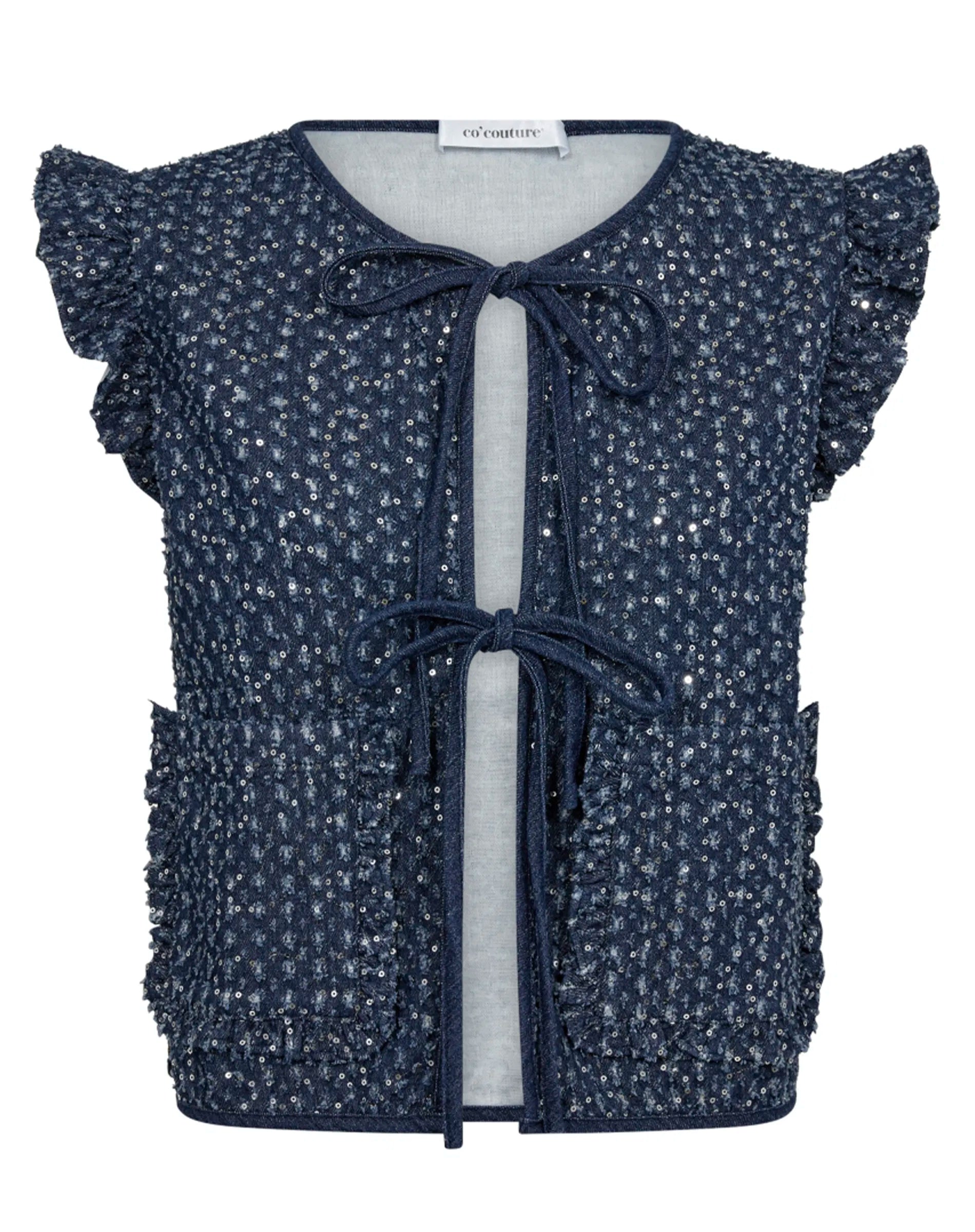 SequinCC Demin Vest